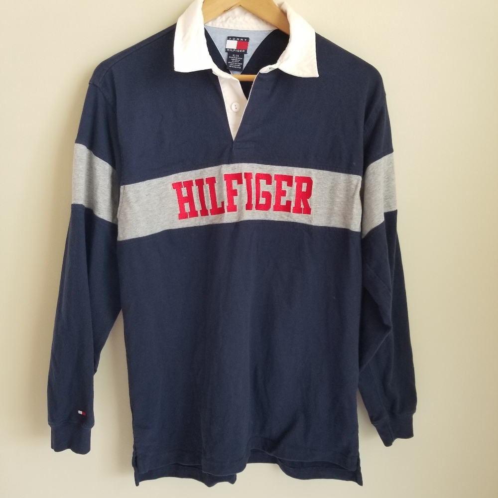 Boys' Tommy Hilfiger Long Sleeve Rugby Shirt, XL